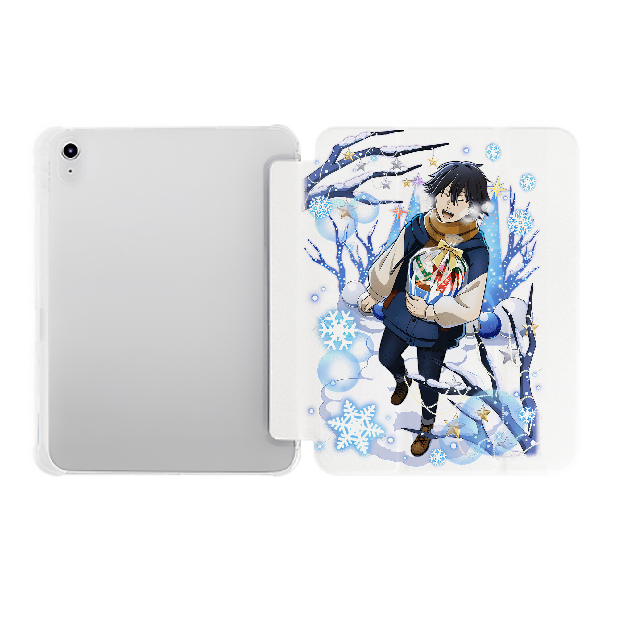 （画像用） 文豪ストレイドッグス Bungo Stray Dogs IPad ケース ペン収納付き 三つ折りスタンド PUレザー×シリコン 対応機種9.5/10.5/10.9インチ